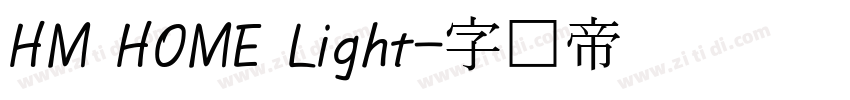HM HOME Light字体转换